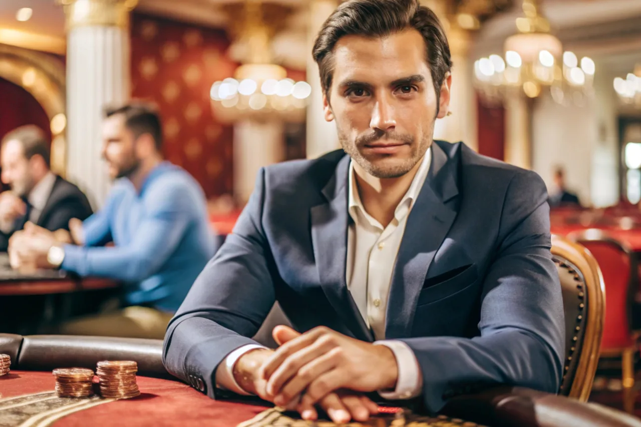 look confident at the casino